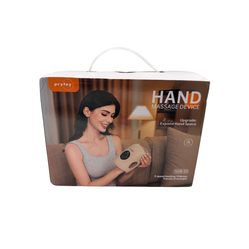Pryfey Hand Massage Device for Carpal Tunnel,‎ Arthritis, Hand Fatigue Heated